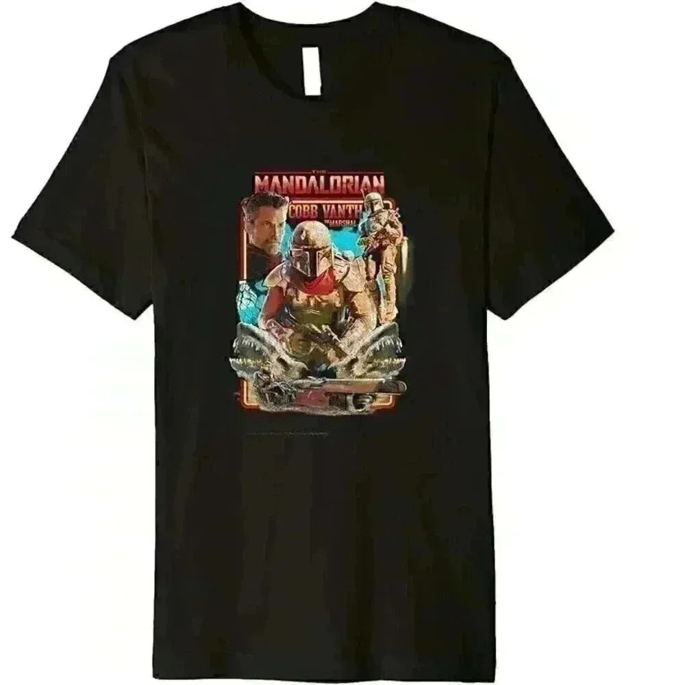 NIP- Star Wars: The Mandalorian Cobb Vanth Mando Helmet Premium T-Shirt -Size 3X - Picture 2 of 2